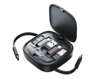 USAMS Kabel rozwijany 3w1 z pudełkiem MicroUSB/USB-C/Lightning 60W - 1490516 - zdjęcie 2